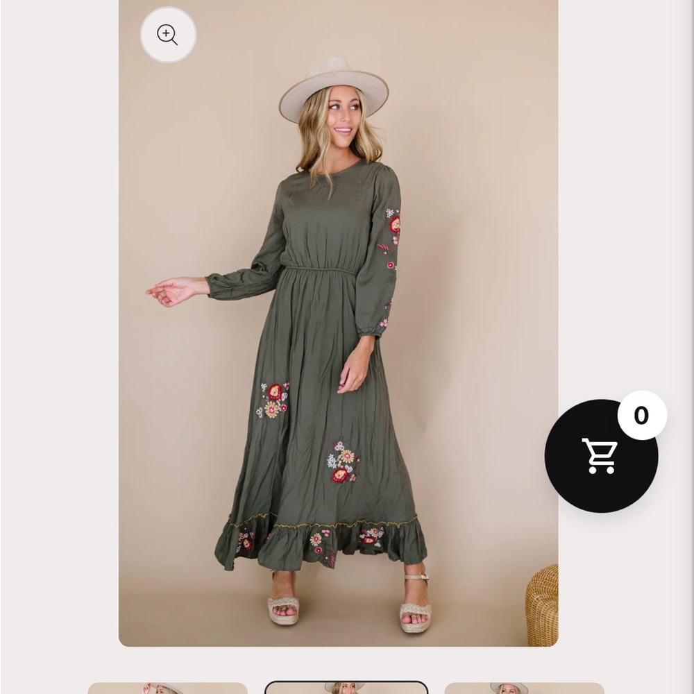Cammy Maxi Dress in Olive